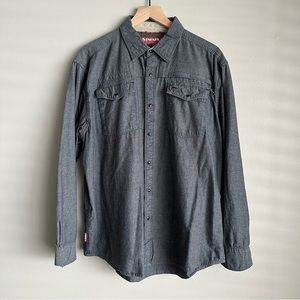 Men’s Simms No-Tellum Pearl Snap Long Sleeve Shirt